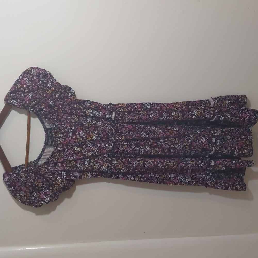 Three Pink Hearts floral Dress